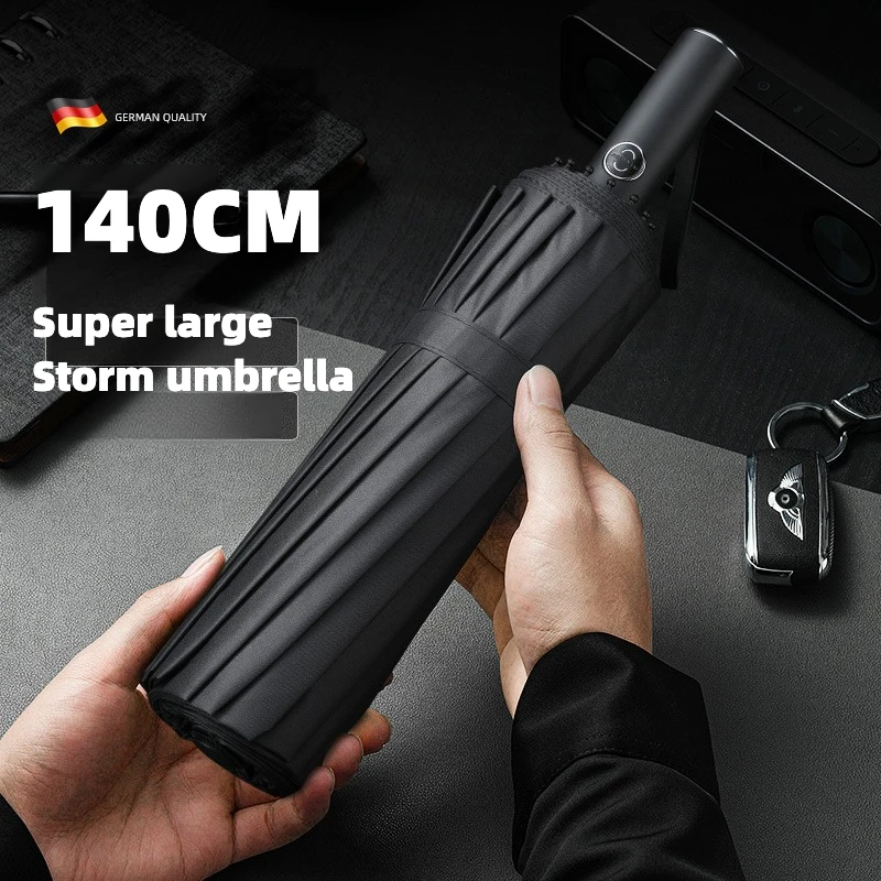 Golf Umbrella Large - Parapluie pliant automatique Super grand 140CM