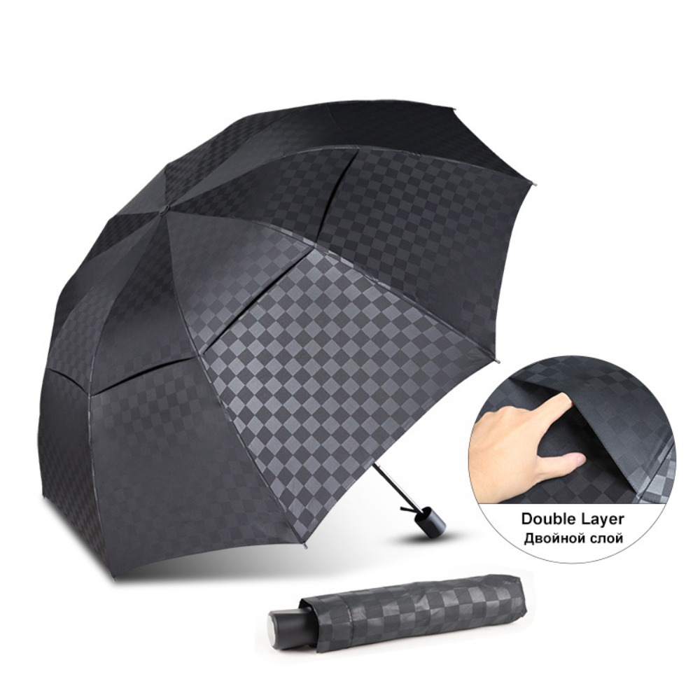 Golf Umbrella Large - Grand Parapluie Double Couche à Grille