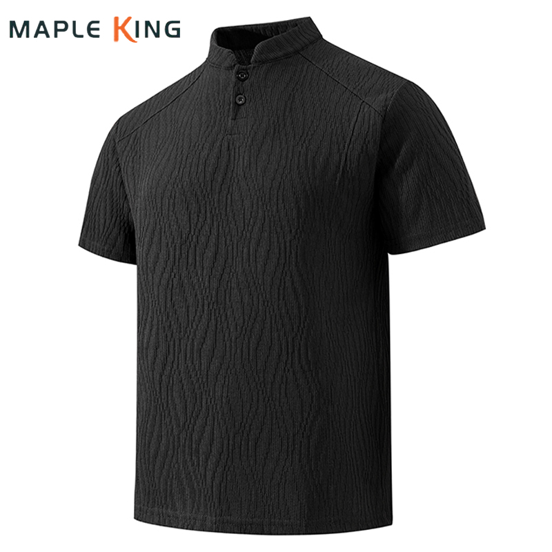 Chemise Henley Homme Texture É - Golf Tees avis et prix