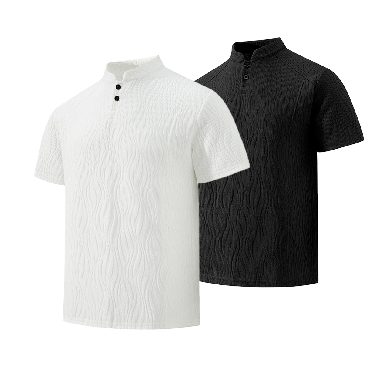 Chemise Henley Homme Texture É - Golf Tees avis et prix