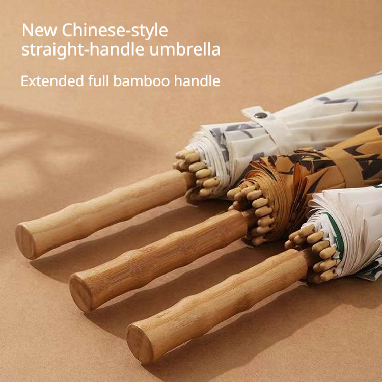 Grand parapluie en bambou de s - Golf Umbrella Large avis et prix