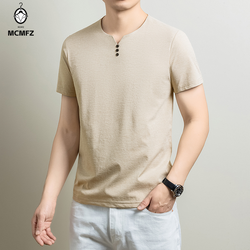 T-shirt Henley basique pour ho - Golf Tees avis et prix